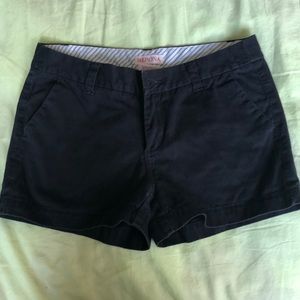 Black 100% Cotton low rise shorts